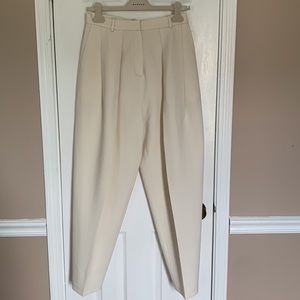 Magda Butrym 100% Wool Cream Trousers